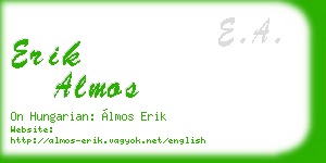 erik almos business card